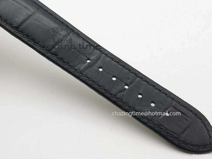 0501 Functional De Ville MK 1:1 Best Edition SS White Dial On Black Leather Strap A 8260